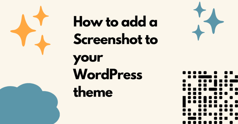 Add screenshot WordPress theme
