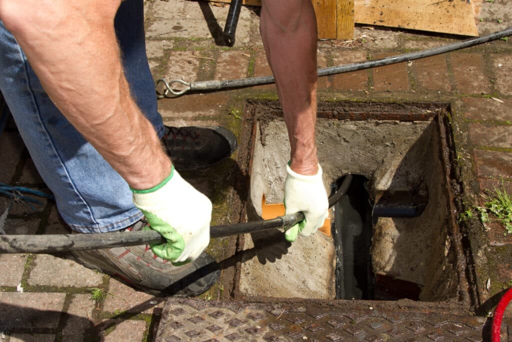 Outdoor drain unblocking full resolution