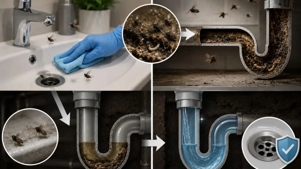 Drain Fly Infestation