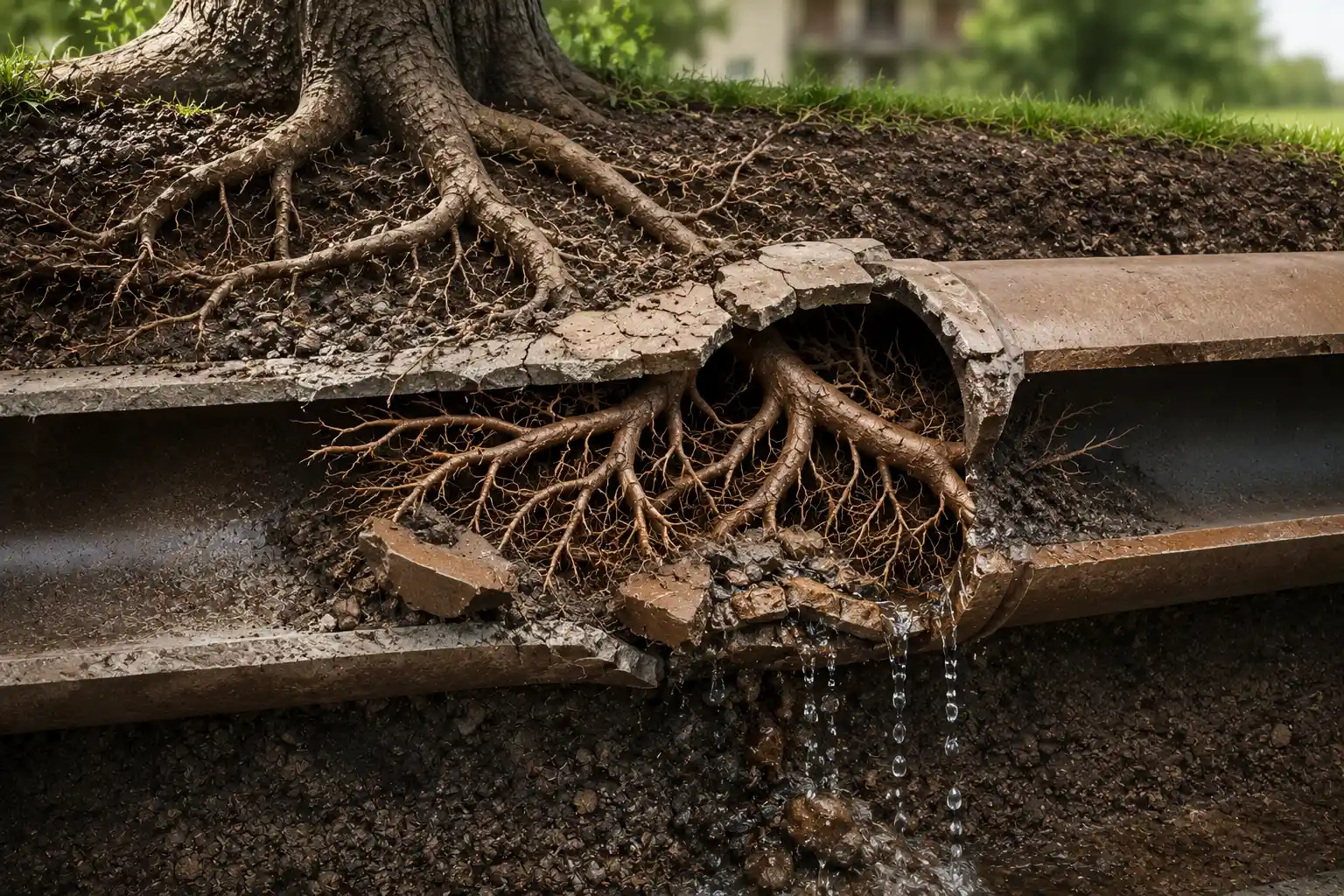 How Do Tree Roots Actually Damage Drains